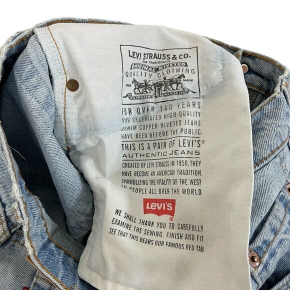 Vintage Levi's 560 31X30 Jeans 30X29 ACTUAL Loose Fit Tapered Mens READ TEAR - Picture 4 of 13